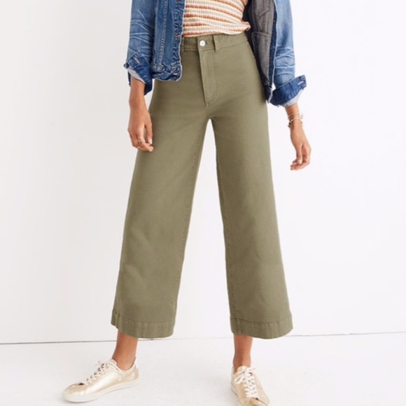 Madewell Pants - Madewell Petite Emmett Wide-Leg Crop Pants